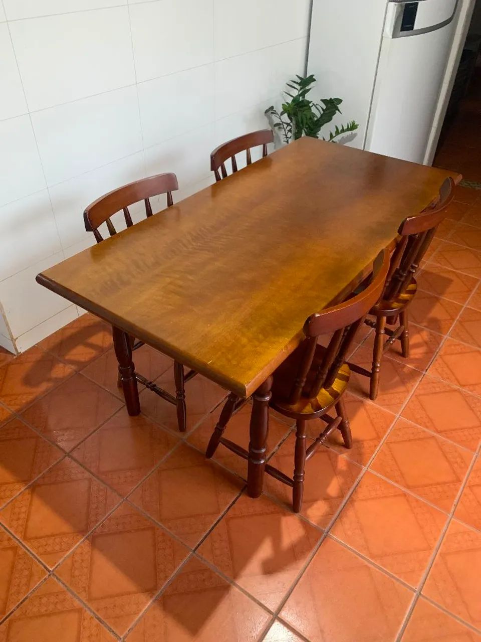 Mesa De Madeira 6 Cadeiras