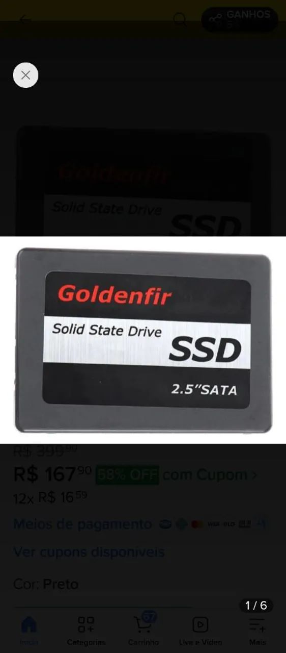SSD 128 Gb 