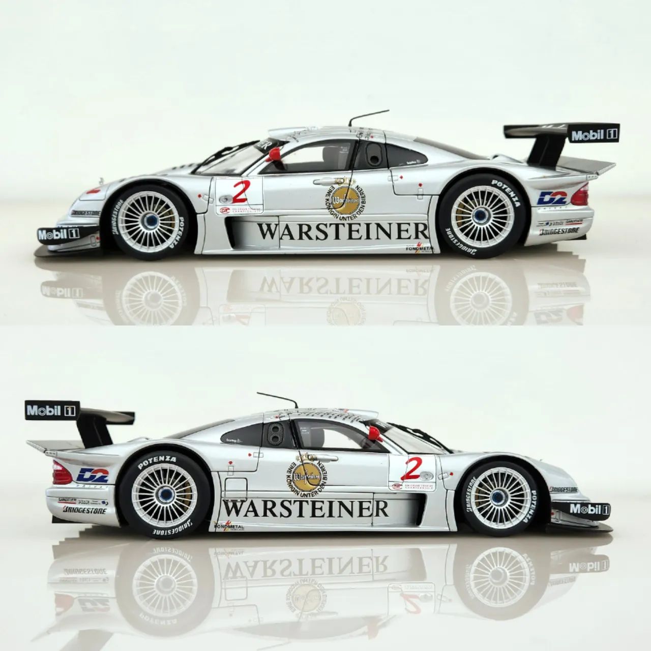 Miniatura Mercedes CLK GTR AutoArt 1:18 Klaus Ludwig 