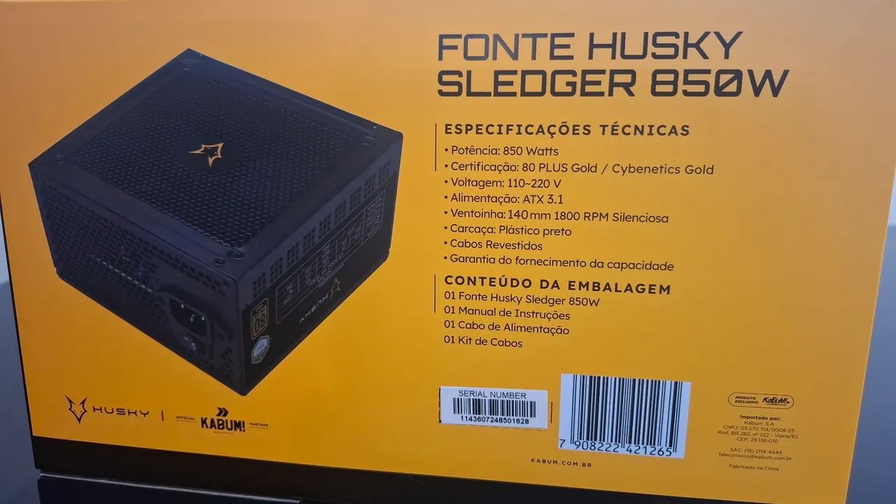 Fonte ATX Full modular 850w - Husky  - Foto 2