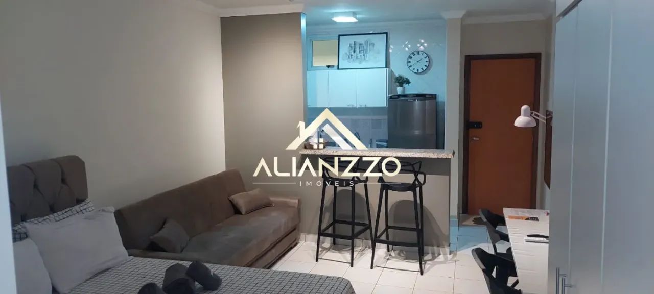 Kitchnet Mobiliada para locação Bairro Nova Ribeirania em Ribeirão Preto/SP. Alianzzo Imóv - Foto 3