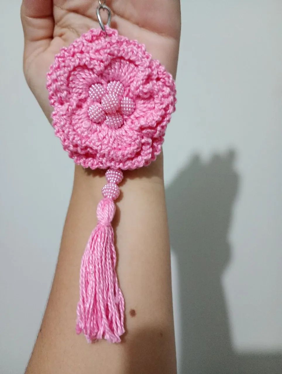 Chaveiro de crochê 