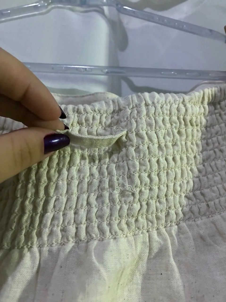 saia midi em linho e laise  - Foto 3