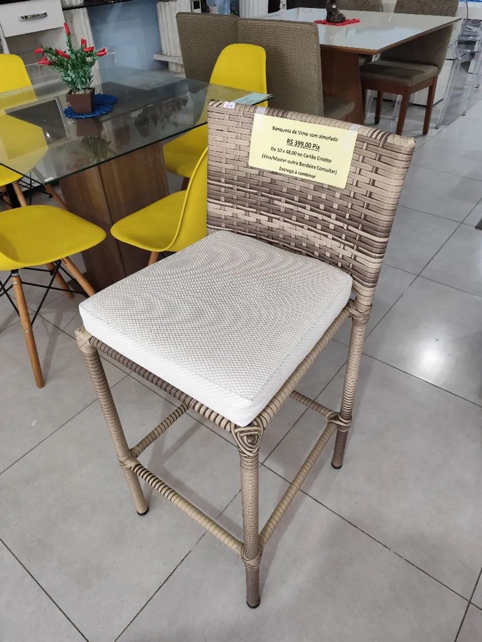 Banquetas de vime  - Foto 2