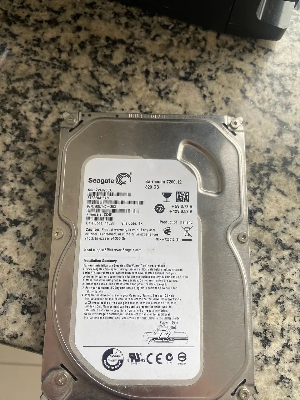 Hd externo de 320gb