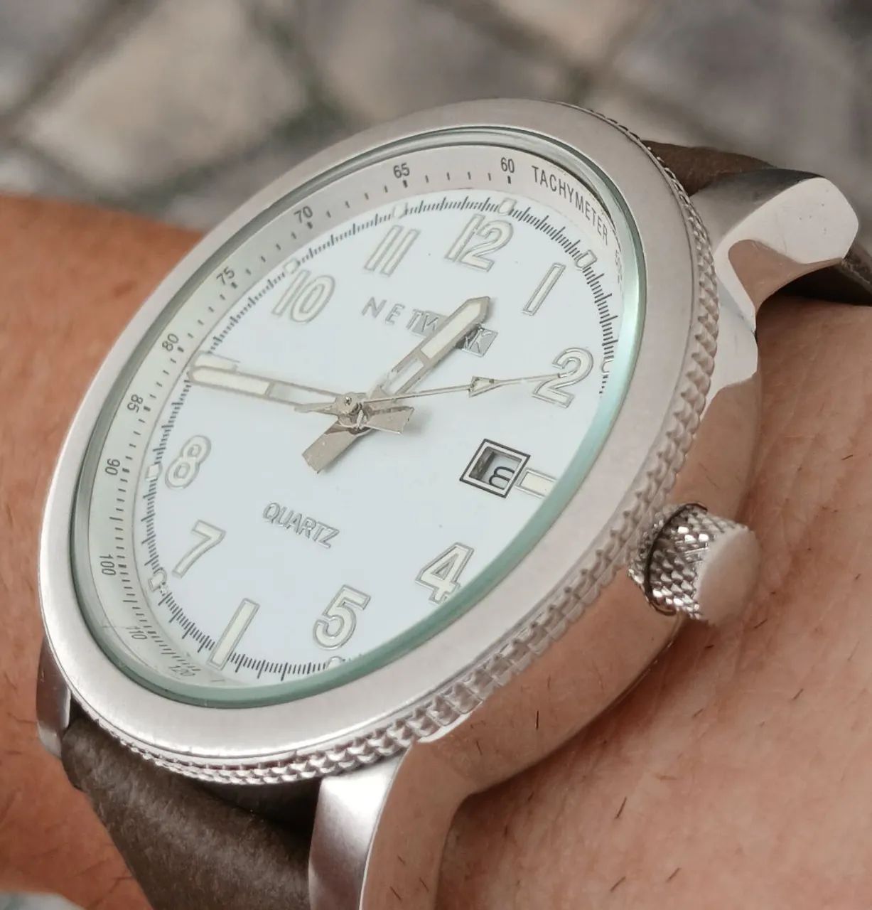 Bonito e raro relógio antigo original NETWORK TACHYMETER,  exemplar de coleção 42mm - Foto 3