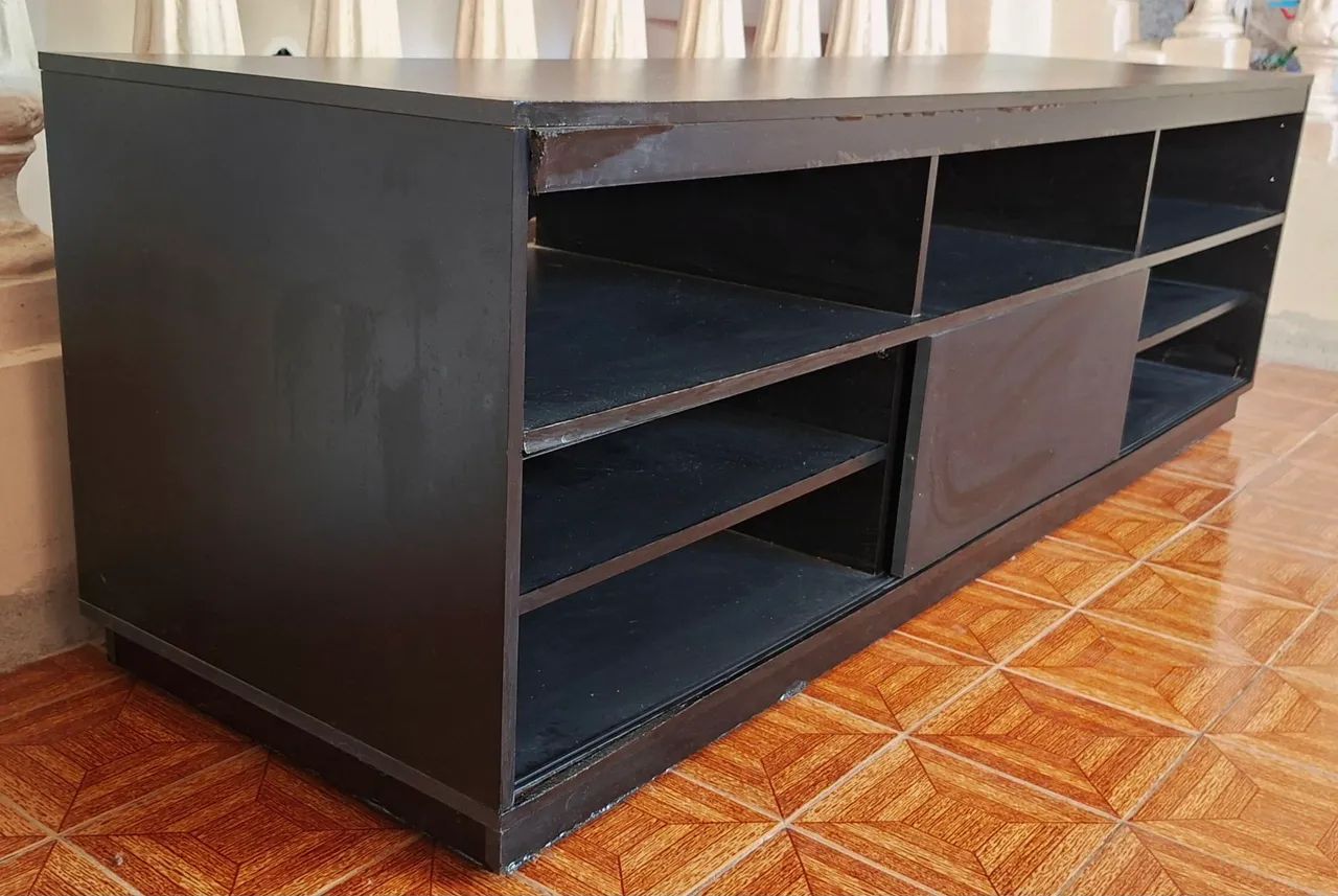Rack TV Preto Tok Stok 180cm  - Foto 3