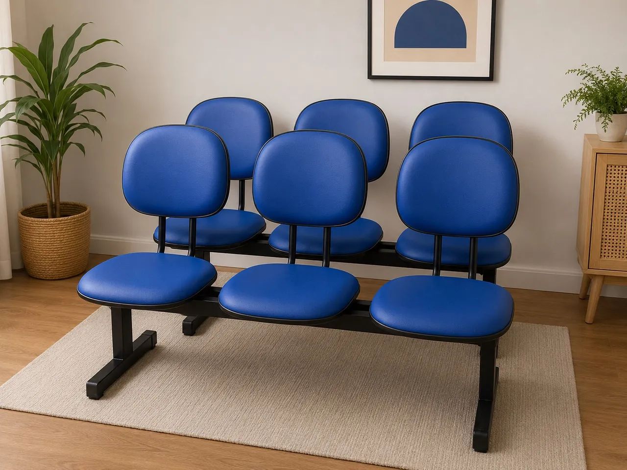 Cadeiras Estofadas Azul 