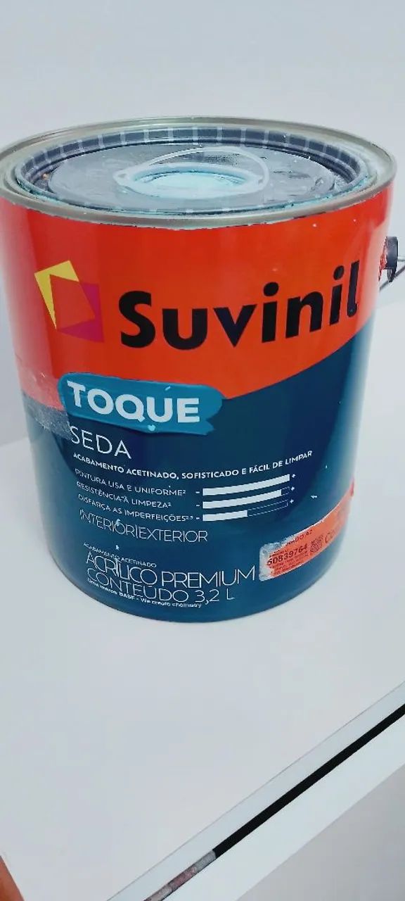 Tinta Suvinil toque de Seda azul refrescante 3,6 L - Foto 2