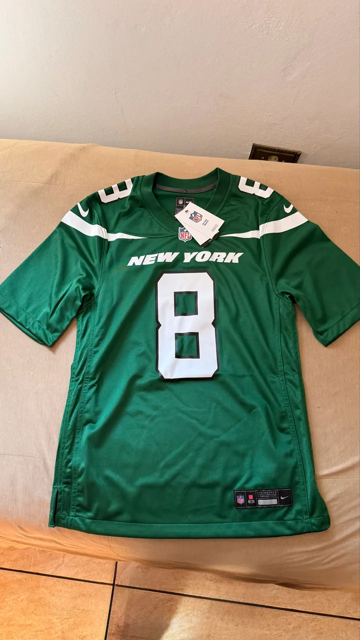 jersey nfl jets aaron rodgers #8 nike game - Roupas - Flores da