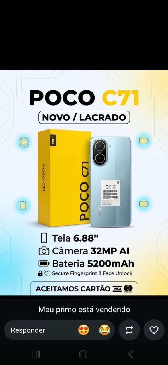 Vendo esse celular novo na caixa