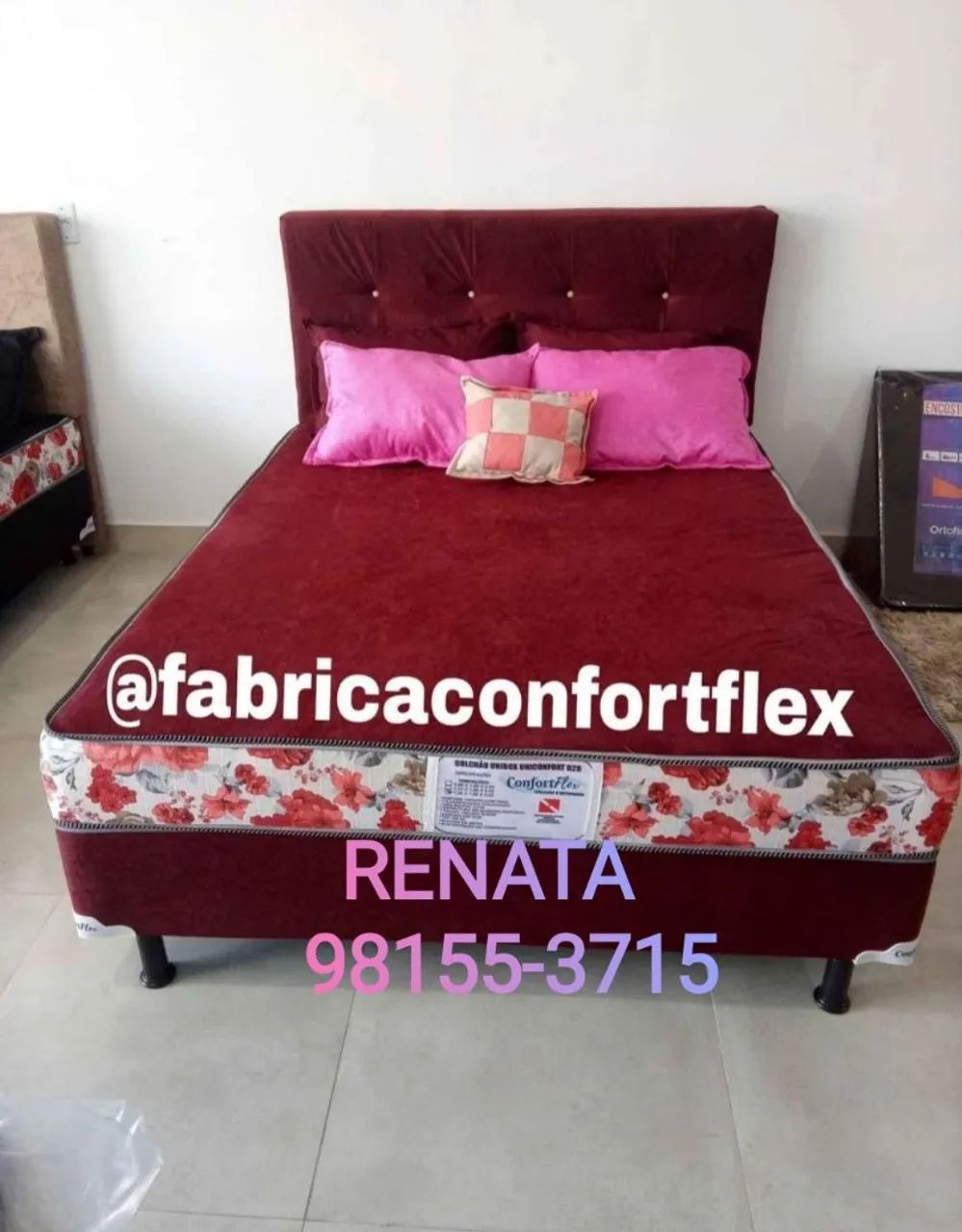Cama casal nova, de loja com preço barato  - Foto 4