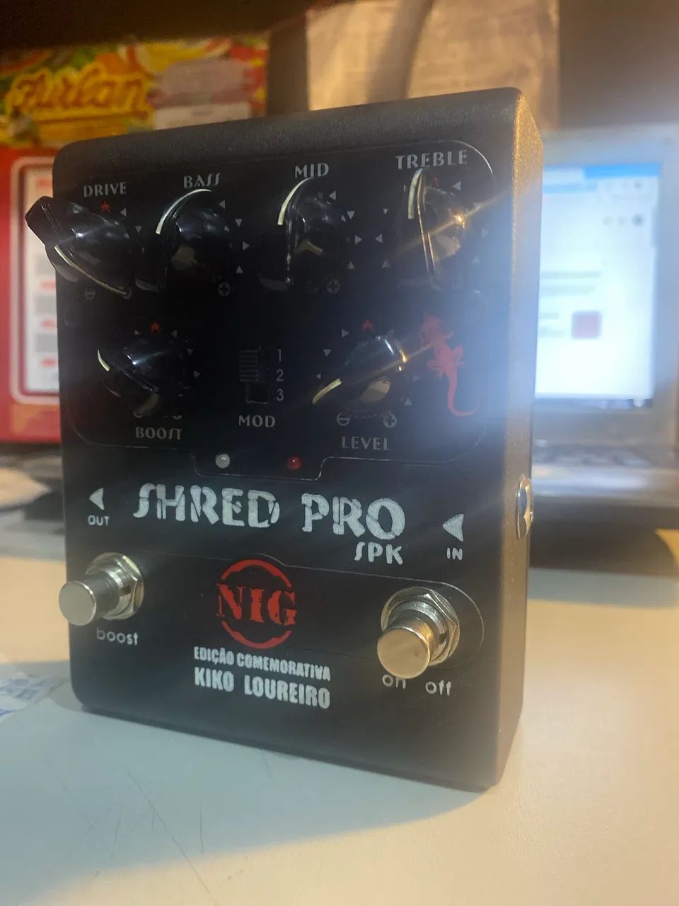 Pedal NIG Shred Pro SPK Assinado  - Foto 3