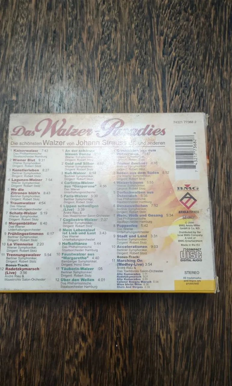 Box 3 CDs Das Walzer-Paradies Johann Strauss André Rieu - Foto 2