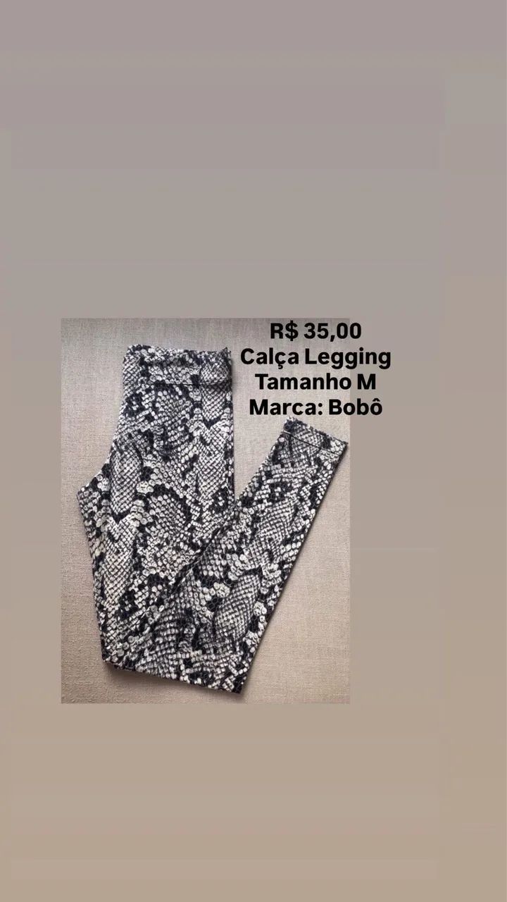 Calça Legging tamanho M - Foto 2
