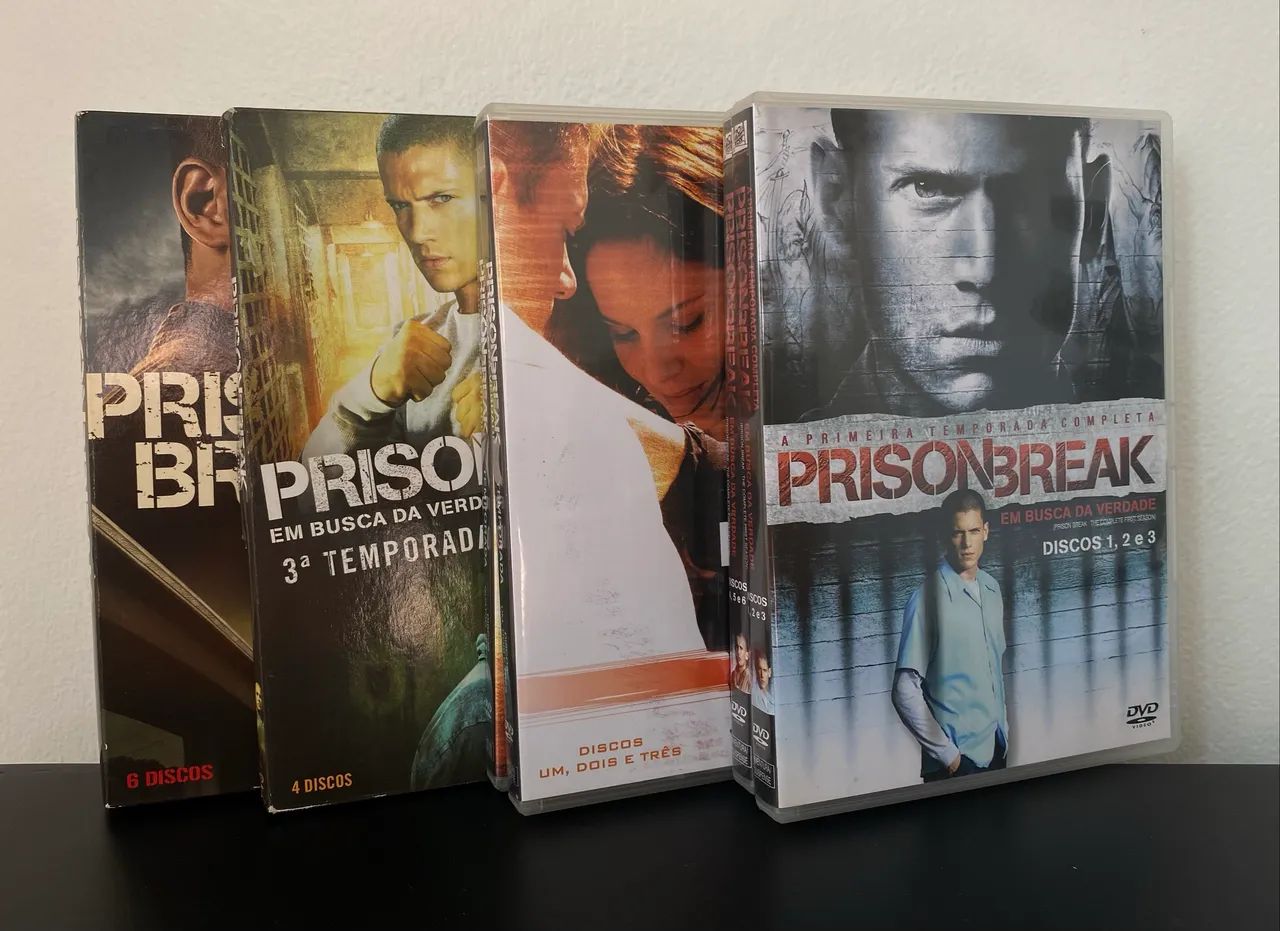 Box Prison Break 1a a 4a temporada, completo. - DVD, Blu-Ray e