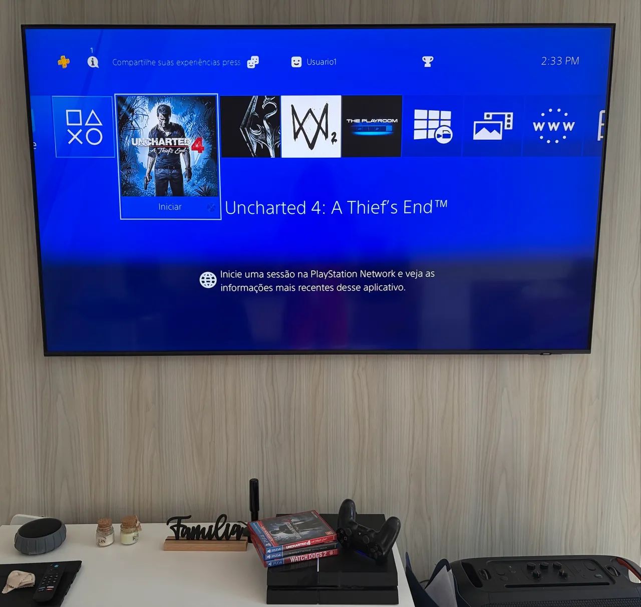 PS4 + 3 JOGOS - Foto 3