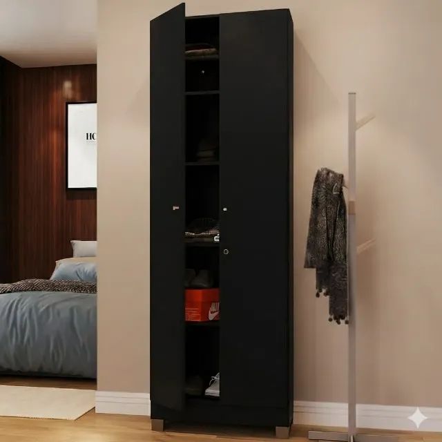 Multiuso preto mobile nova de fabrica com chave