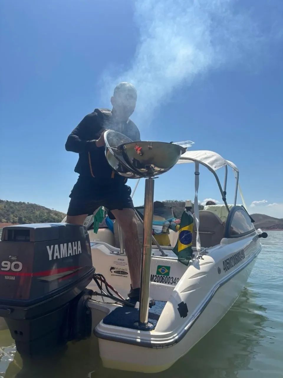 Lancha Focker 16 pés, ano  2005,  motor Yamaha 90  HP - Foto 2