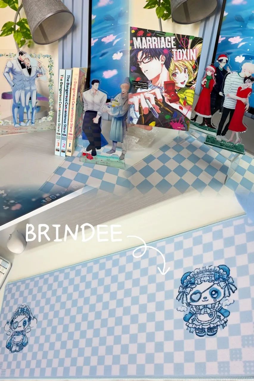 Conjunto Mangas, acrílicos + brinde Mousepad