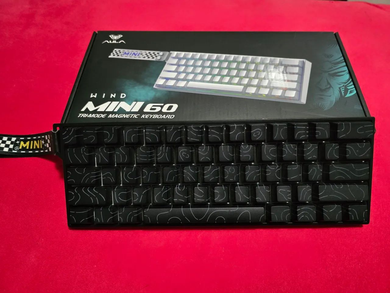 Teclado Magnético Aula Mini 60 HE MAX Black Spiritcloud Switch EUA