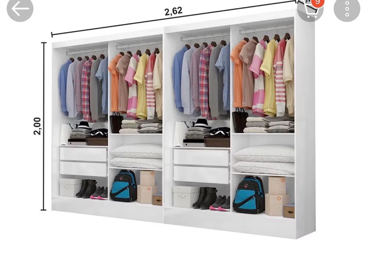 Guarda roupa estilo closet  - Foto 3