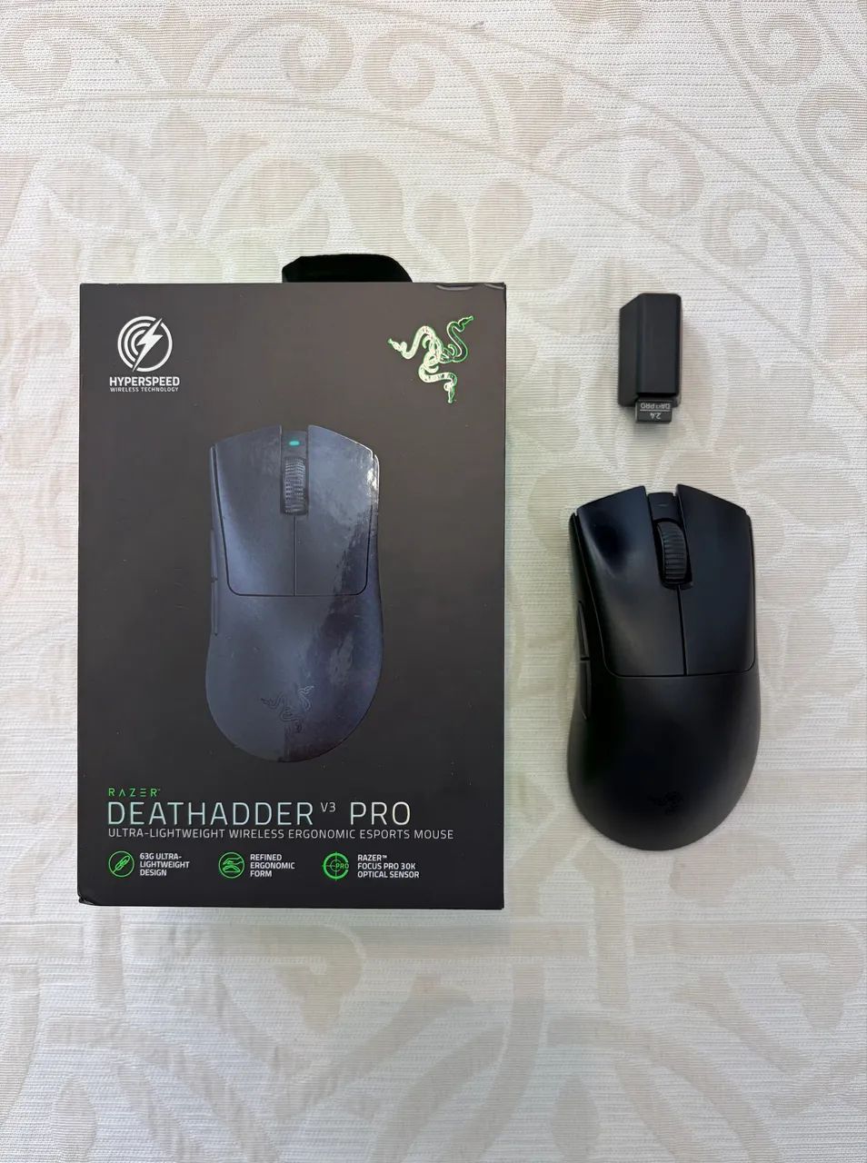 Mouse Razer Deathadder v3 PRO Preto - Foto 3