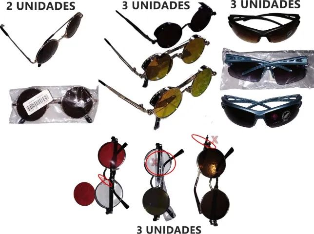 Lote Com 8 Óculos De Sol (John Lennon, SteamPunk e Ciclista) + Brindes - Foto 4