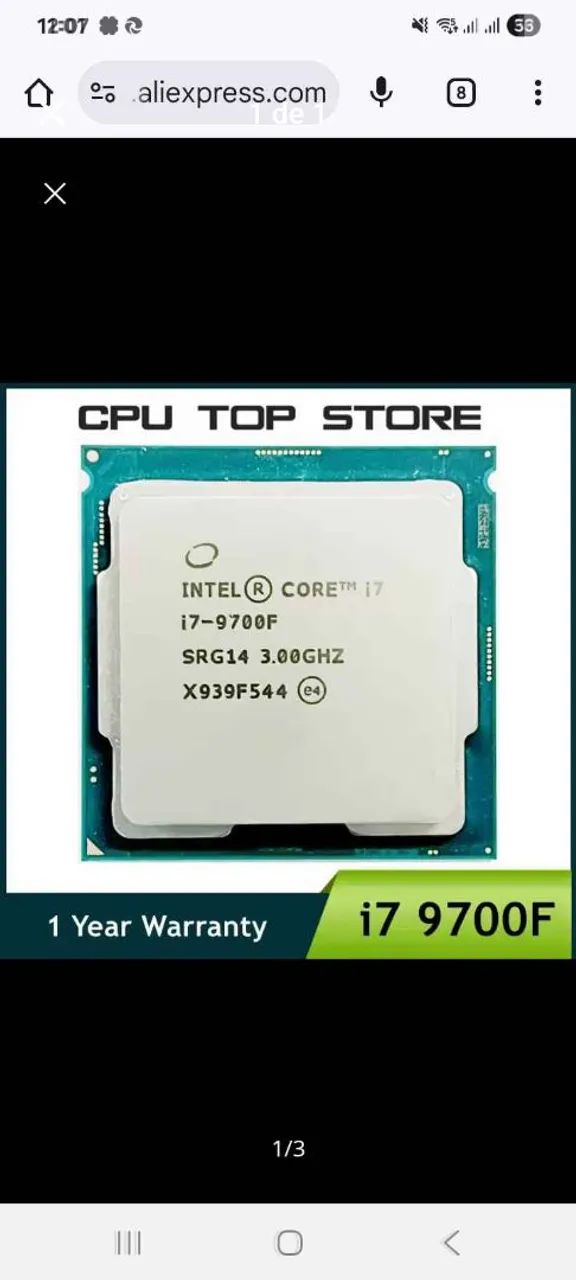 Processador i7 geração 9 