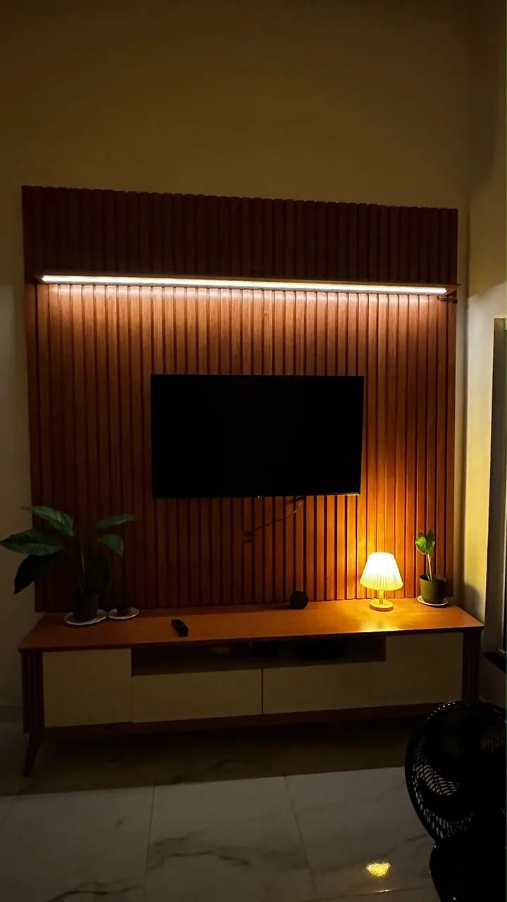 Painel Ripado com Led e Rack Morgan  - Foto 3