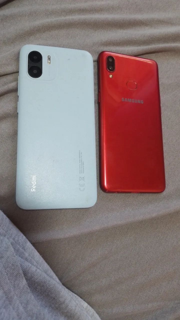 Dois celulares! Um redmi a2 tela quebrada, e um a10s com problema no conector