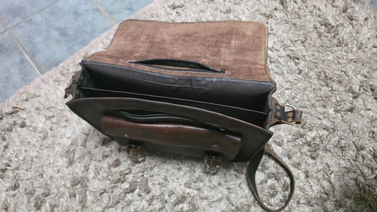 Bolsa carteiro couro legítimo  - Foto 3
