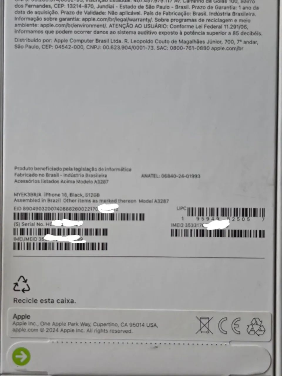 iPhone 16 512gb Lacrado - Foto 2