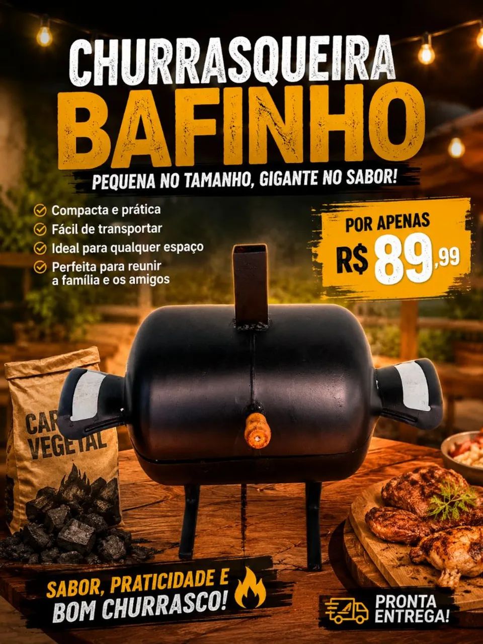 Churrasqueira bafinho de qualidade