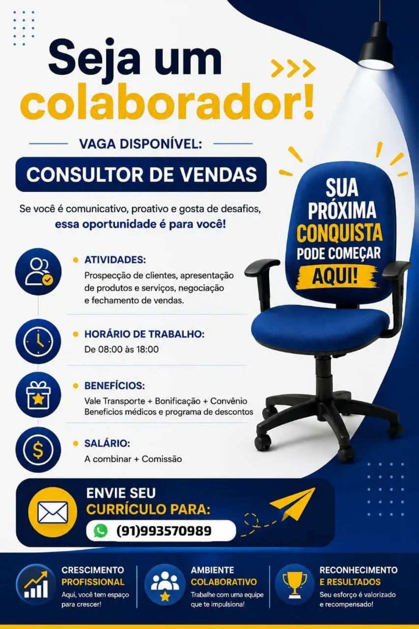 Venha fazer parte da nossa equipe!
