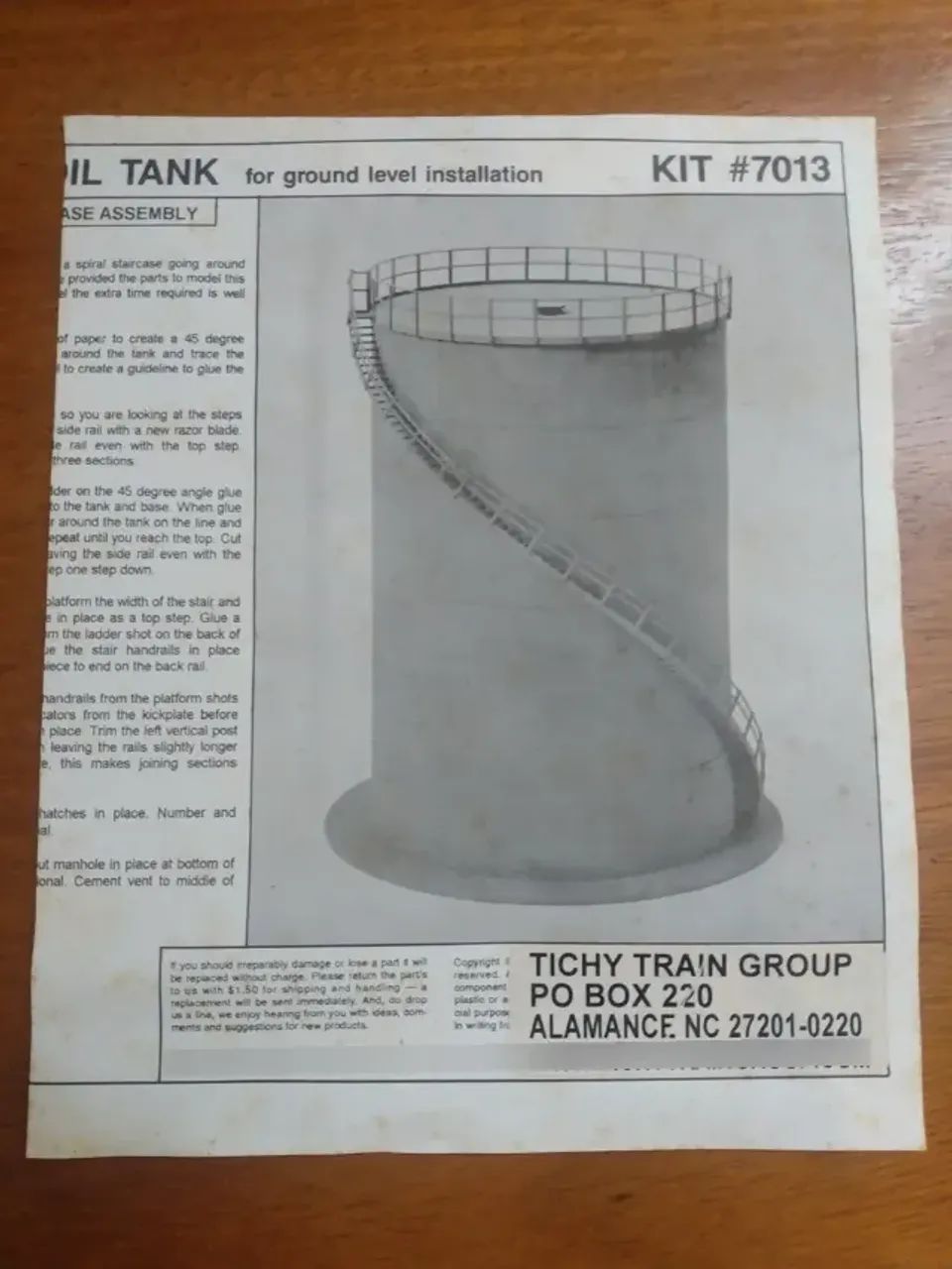 Kit Tanque Vertical 1/87 HO - Foto 3