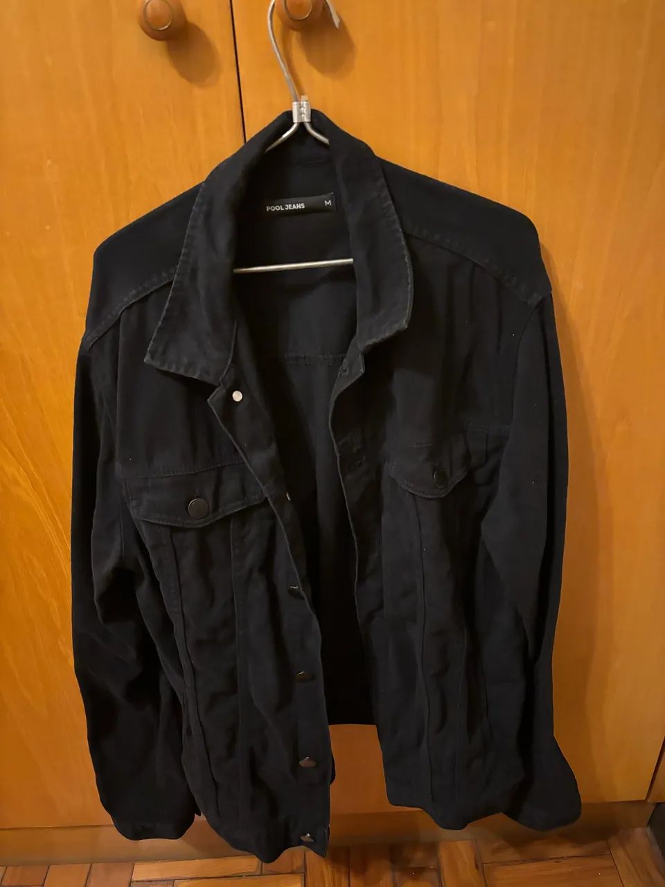 JAQUETA JEANS PRETA M