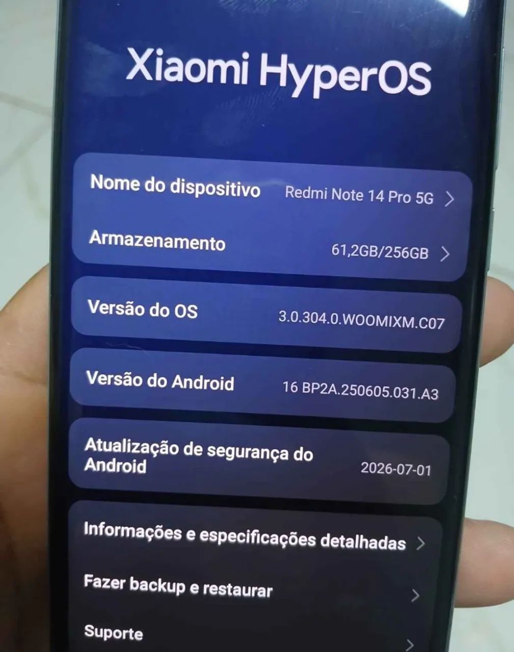 Vendo ou troco um celular redimir note 14 pro semi novo de 8 ram com 256 g TD funciona per - Foto 2