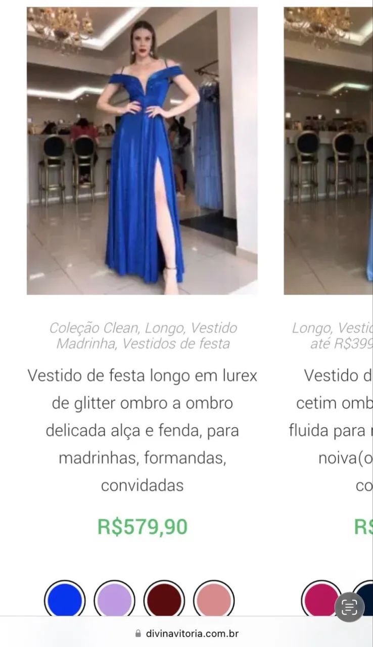 VESTIDO DE FESTA (Divina Vitoria) - Foto 4