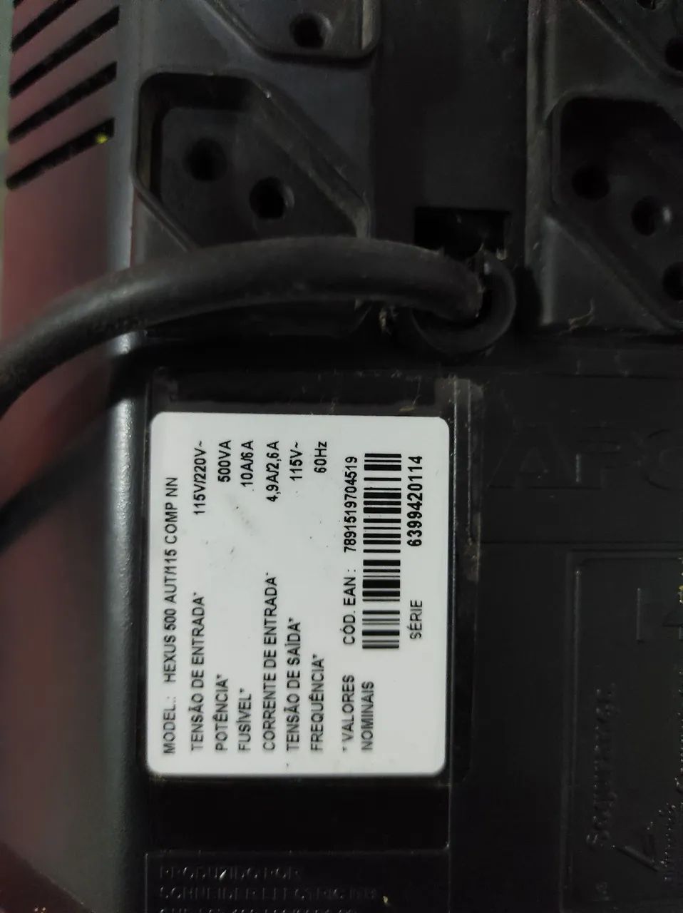 Módolo Estabilizador isolado Apc Hexus Power 500va Usb Apc<br> - Foto 2