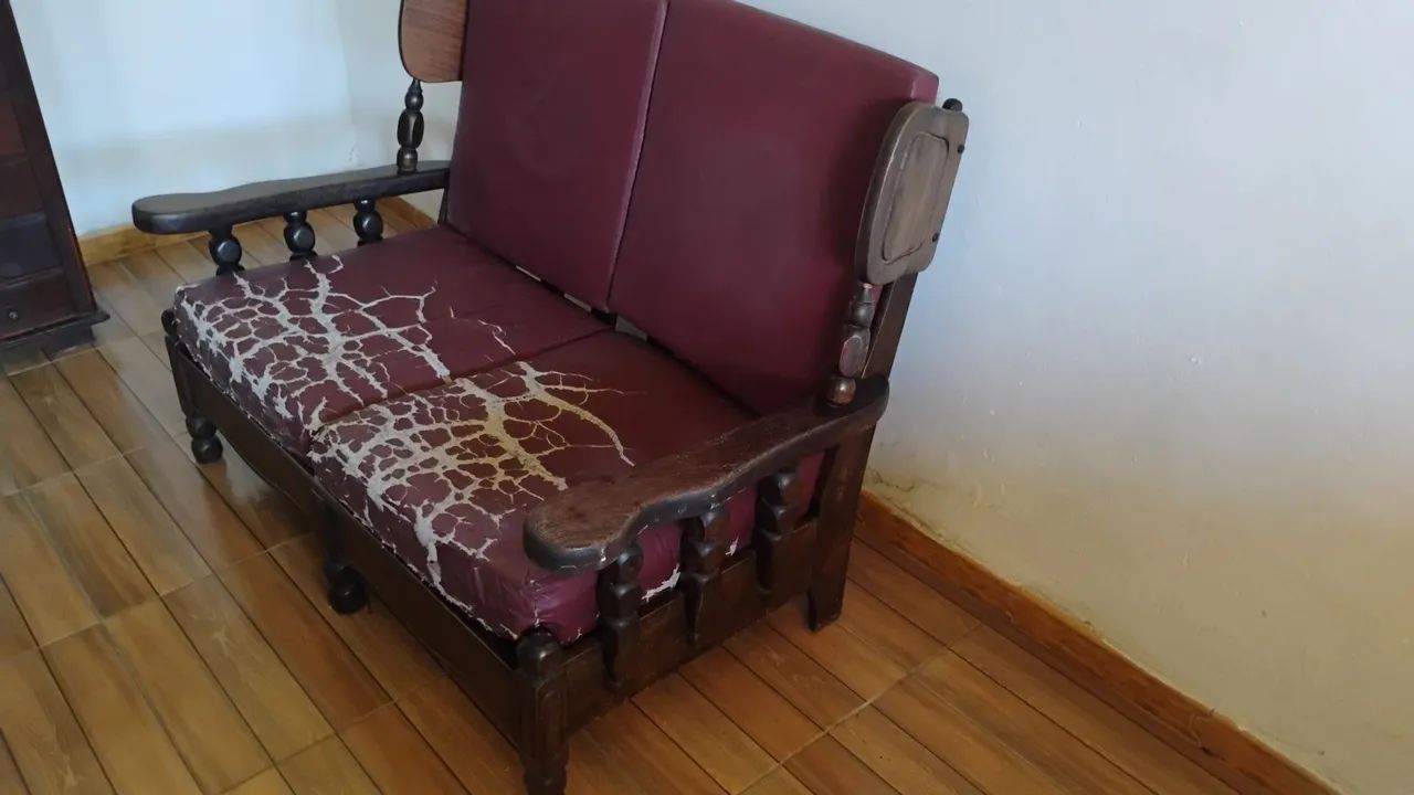 Kit sofá e poltronas madeira maciça  - Foto 5