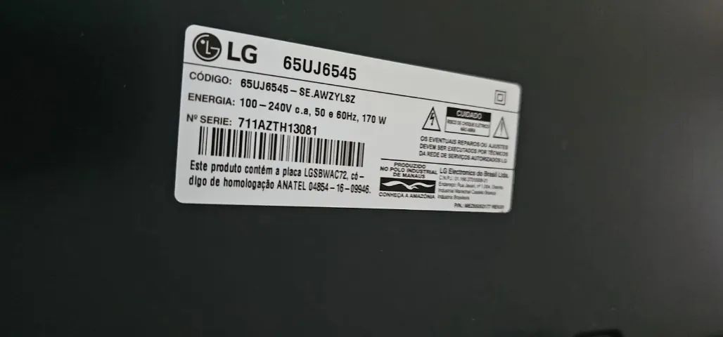 Baixei pra vender: LG 4K 65 polegadas (65UJ6545) c/ Controle Smart Magic  - Foto 2