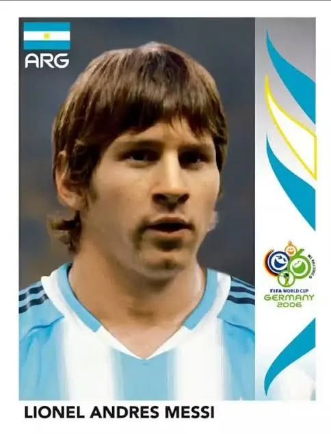 Figurinha Messi copa 2006 