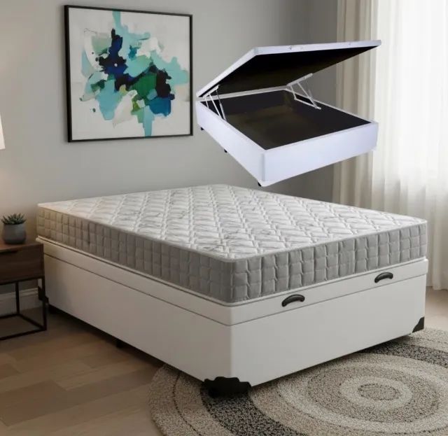 Conjunto Casal Comfort Bau Branco