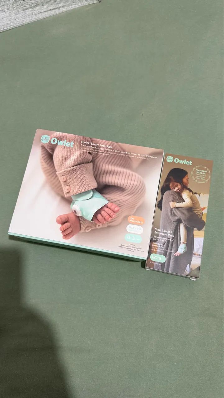     Owlet Smart Sock Plus 3ª Geração Completo Original
