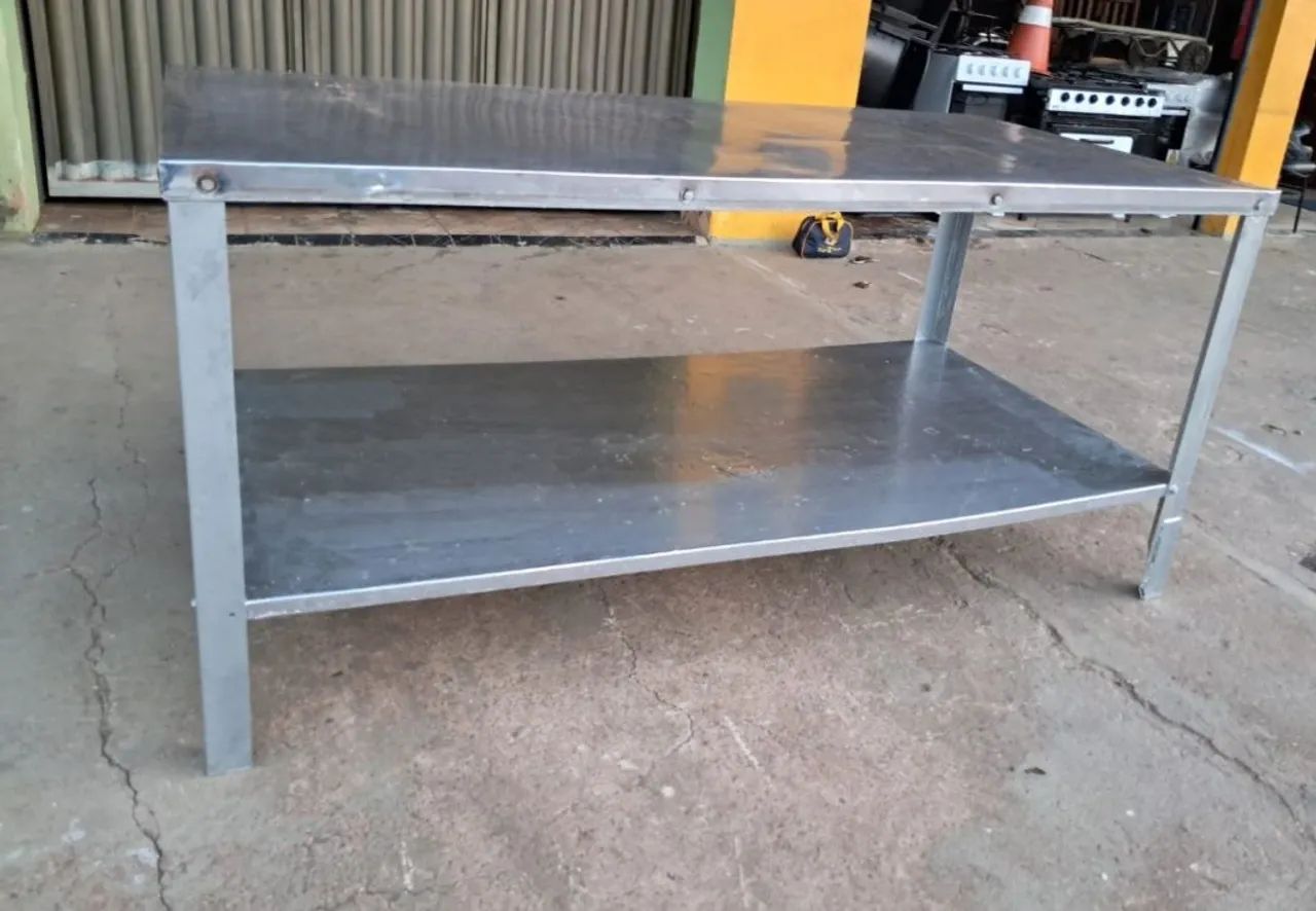 mesa inox para manipulação de alimentos 