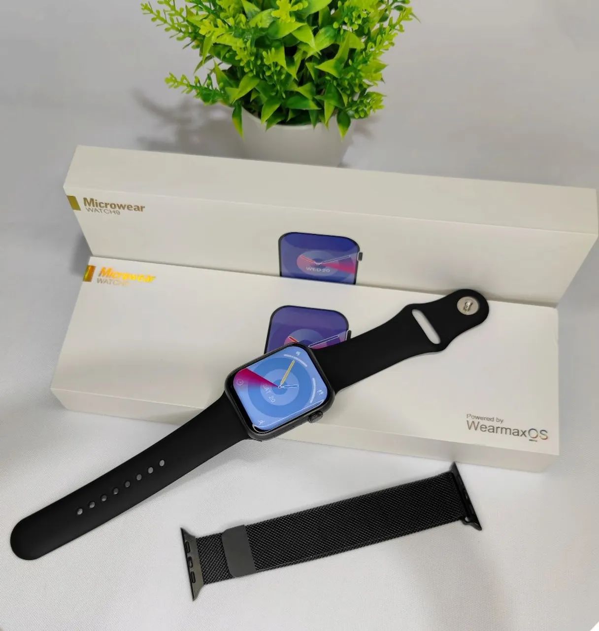 Smartwatch W99 PRO tela infinita 1,97 +pulseiras extra e película - Foto 5