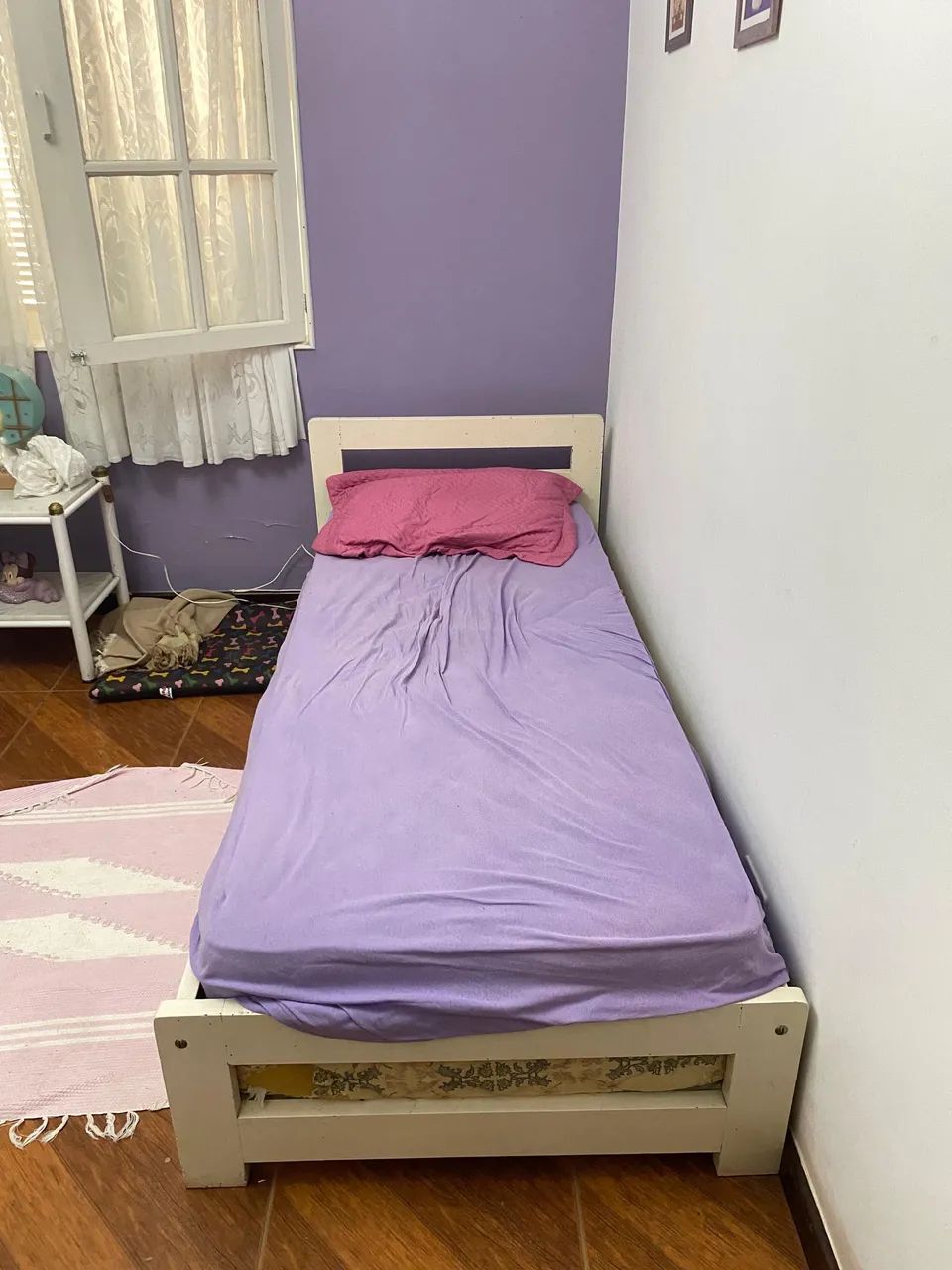 Cama de solteiro bicama com colchão 