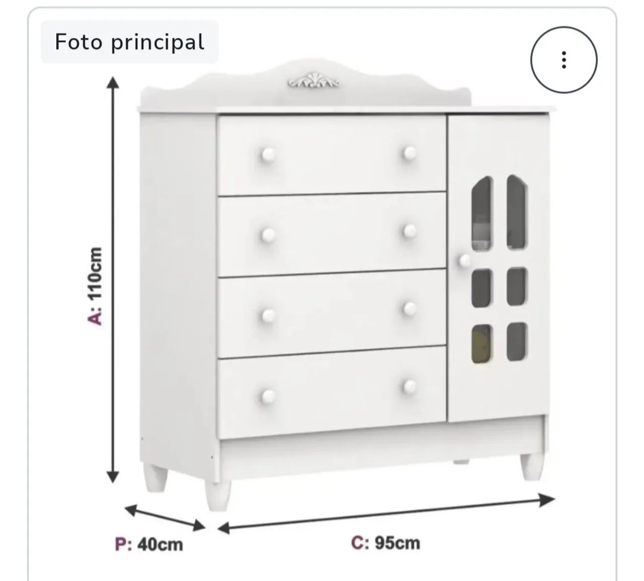 Cômoda Infantil - Foto 6