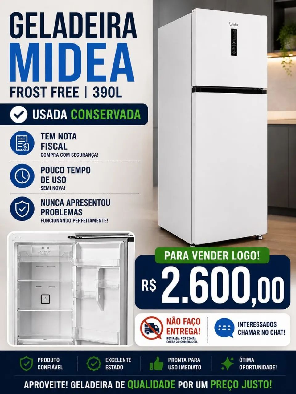 Geladeira Midea 